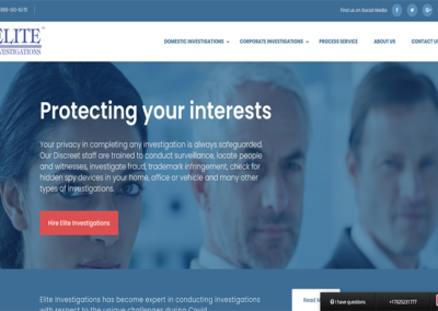 Website Redesign for Private Investigator