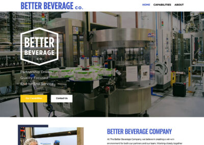 Better Beverage Company Website Design